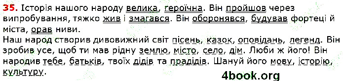 Вправа 35 українська мова 5 клас Глазова 2018