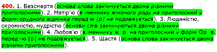 Вправа 400 українська мова 5 клас Глазова 2018