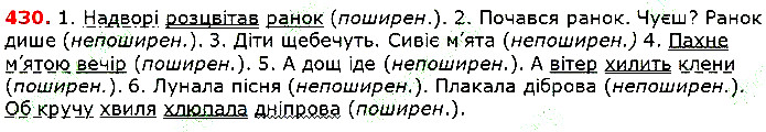 Вправа 430 українська мова 5 клас Глазова 2018