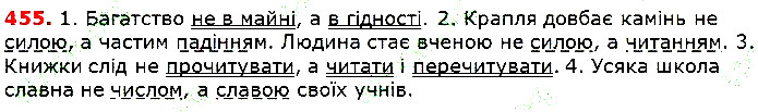 Вправа 455 українська мова 5 клас Глазова 2018
