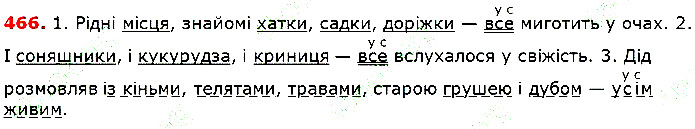Вправа 466 українська мова 5 клас Глазова 2018