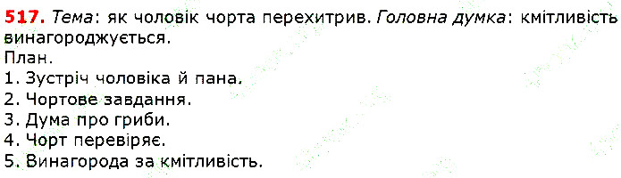 Вправа 517 українська мова 5 клас Глазова 2018