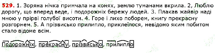 Вправа 529 українська мова 5 клас Глазова 2018