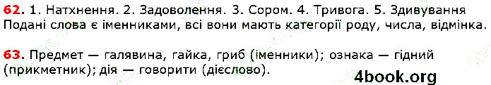 Вправа 62-63 українська мова 5 клас Глазова 2018