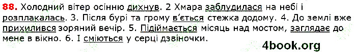 Вправа 88 українська мова 5 клас Глазова 2018