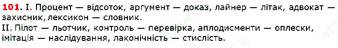 Вправа 101 українська мова 5 клас Глазова 2018