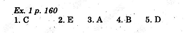 Стр160 Вправа 1 англійська мова 5 клас Карпюк 2013