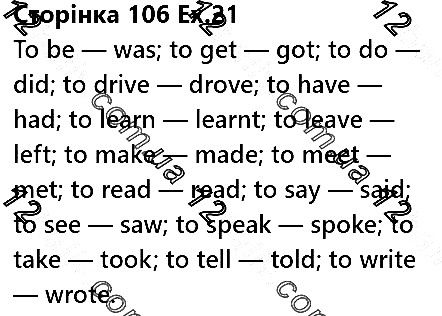 Сторінка 106 Вправа 21 англійська мова 5 клас Несвіт 2018
