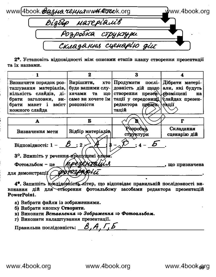 Сторінка 99 інформатика 5 клас Ривкінд 2014
