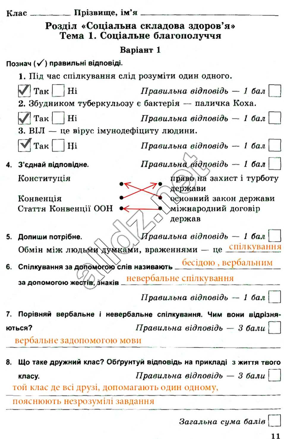Стр11 основи здоров'я 5 клас Бойченко 2013