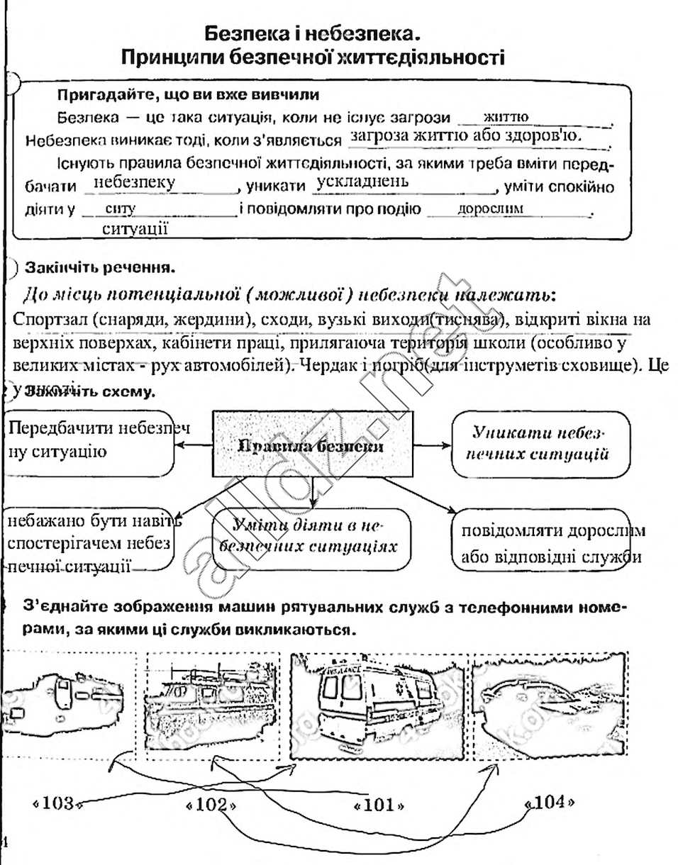 Сторінка 4 основи здоров'я 5 клас Тагліна 2013