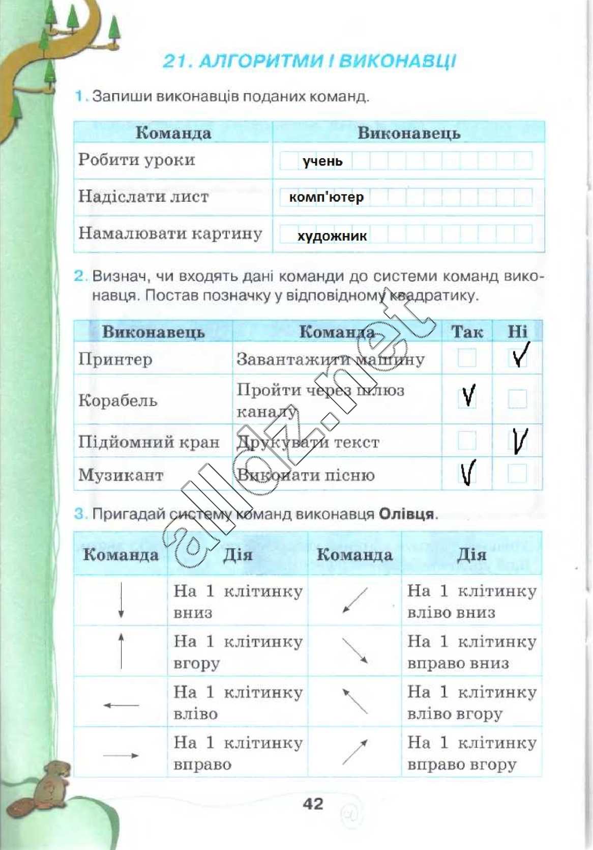 Сторінка 42 інформатика 4 клас Ломаковська 2015