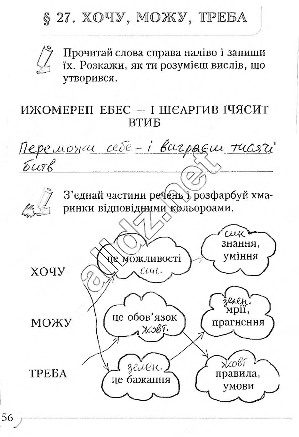 Сторінка 56 основи здоров'я 4 клас Бех 2015