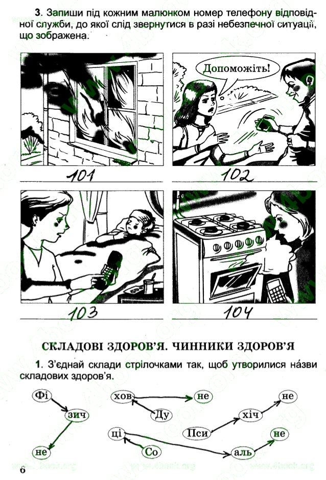 Сторінка 6 основи здоров'я 4 клас Гнатюк 2015