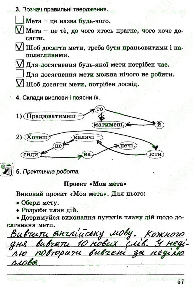 Сторінка 57 основи здоров'я 4 клас Гнатюк 2015