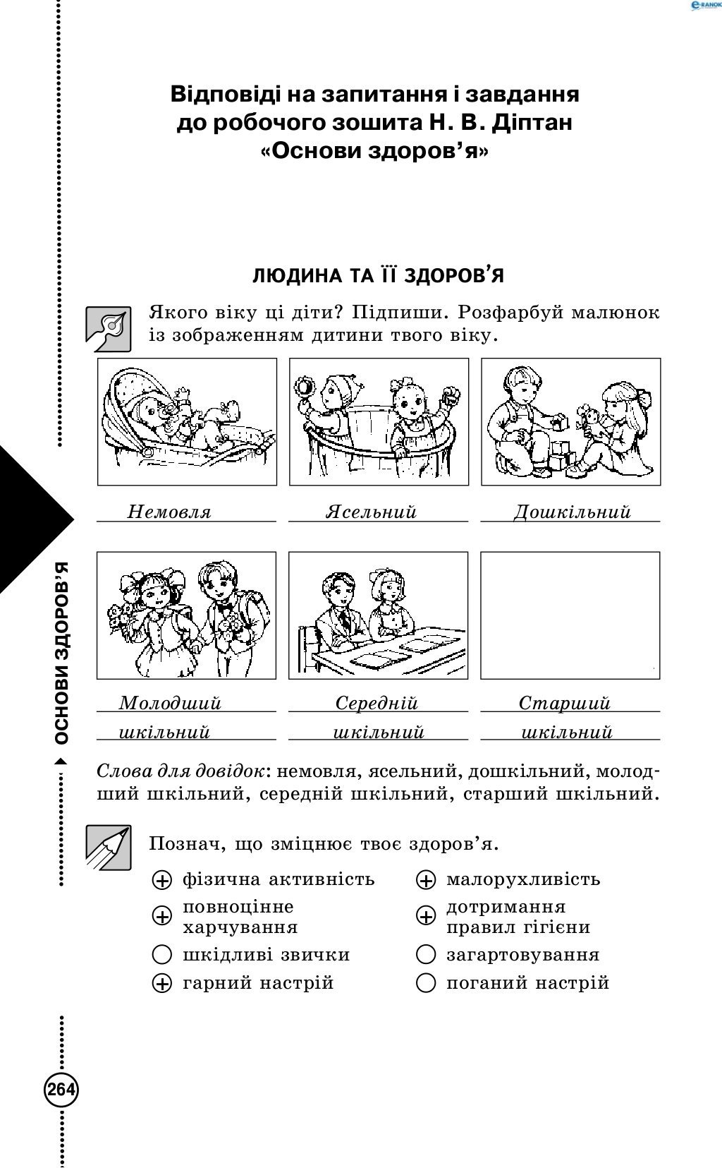 Сторінка 1 основи здоров'я 4 клас Діплан 2015
