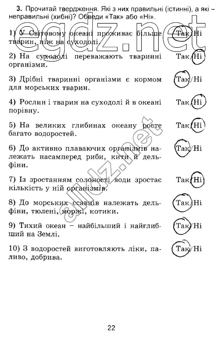 Сторінка 22 природознавство 4 клас Гільберг 2015
