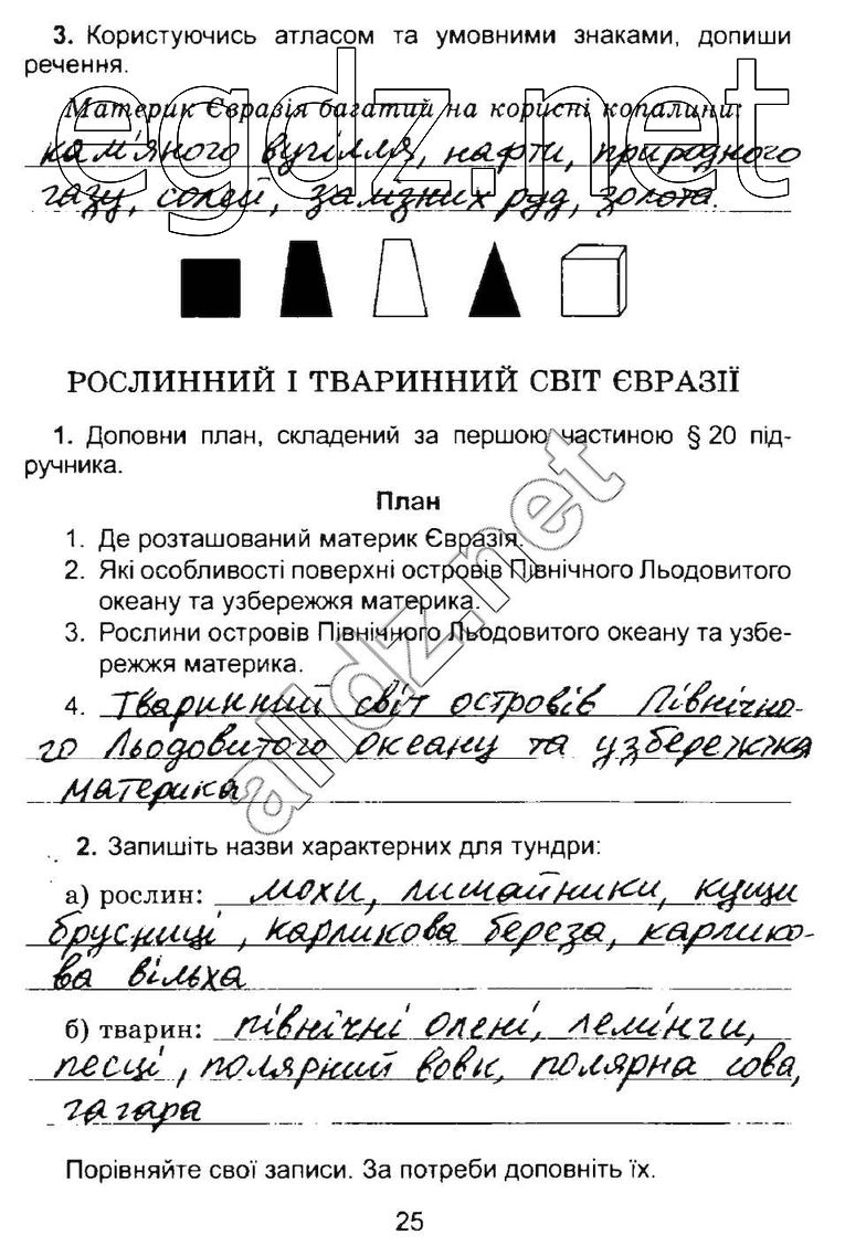 Сторінка 25 природознавство 4 клас Гільберг 2015