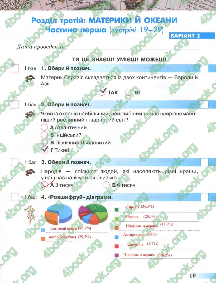 Сторінка 19 природознавство 4 клас Грущинська 2015