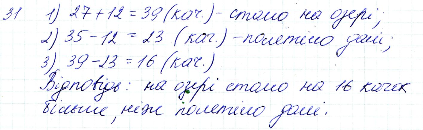 Вправа 31 Частина 1 Математика 3 клас Оляницька 2020