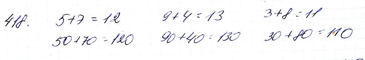 Вправа 418 Частина 1 Математика 3 клас Оляницька 2020