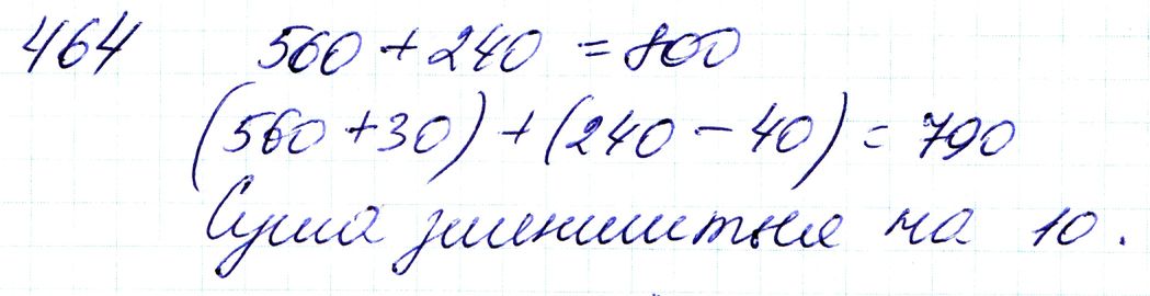 Вправа 464 Частина 1 Математика 3 клас Оляницька 2020