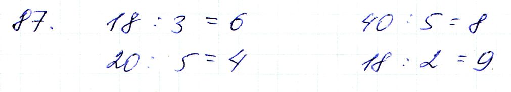 Вправа 87 Частина 1 Математика 3 клас Оляницька 2020