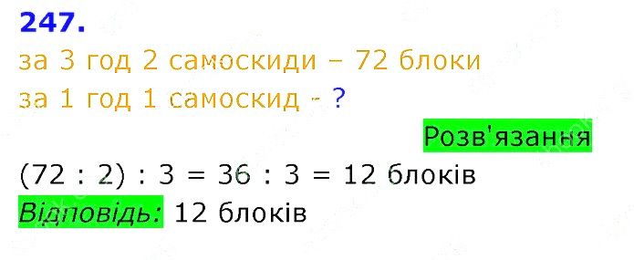 Вправа 247 Частина 2 Математика 3 клас Оляницька 2020