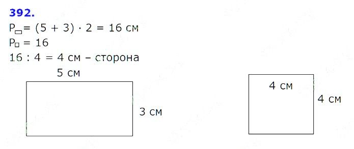 Вправа 392 Частина 2 Математика 3 клас Оляницька 2020
