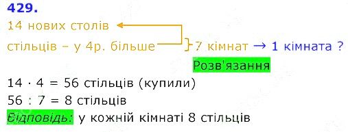 Вправа 429 Частина 2 Математика 3 клас Оляницька 2020