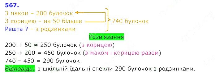 Вправа 567 Частина 2 Математика 3 клас Оляницька 2020