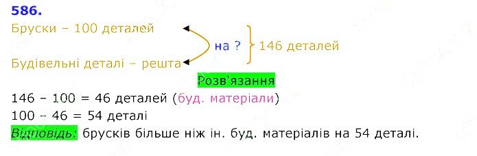 Вправа 586 Частина 2 Математика 3 клас Оляницька 2020