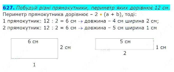 Вправа 627 Частина 2 Математика 3 клас Оляницька 2020