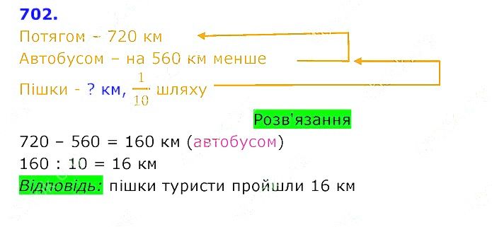 Вправа 702 Частина 2 Математика 3 клас Оляницька 2020