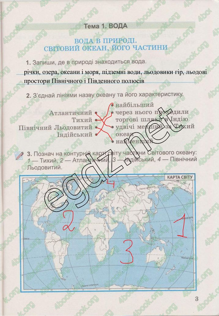 Сторінка 3 природознавство 3 клас Гільберг 2015