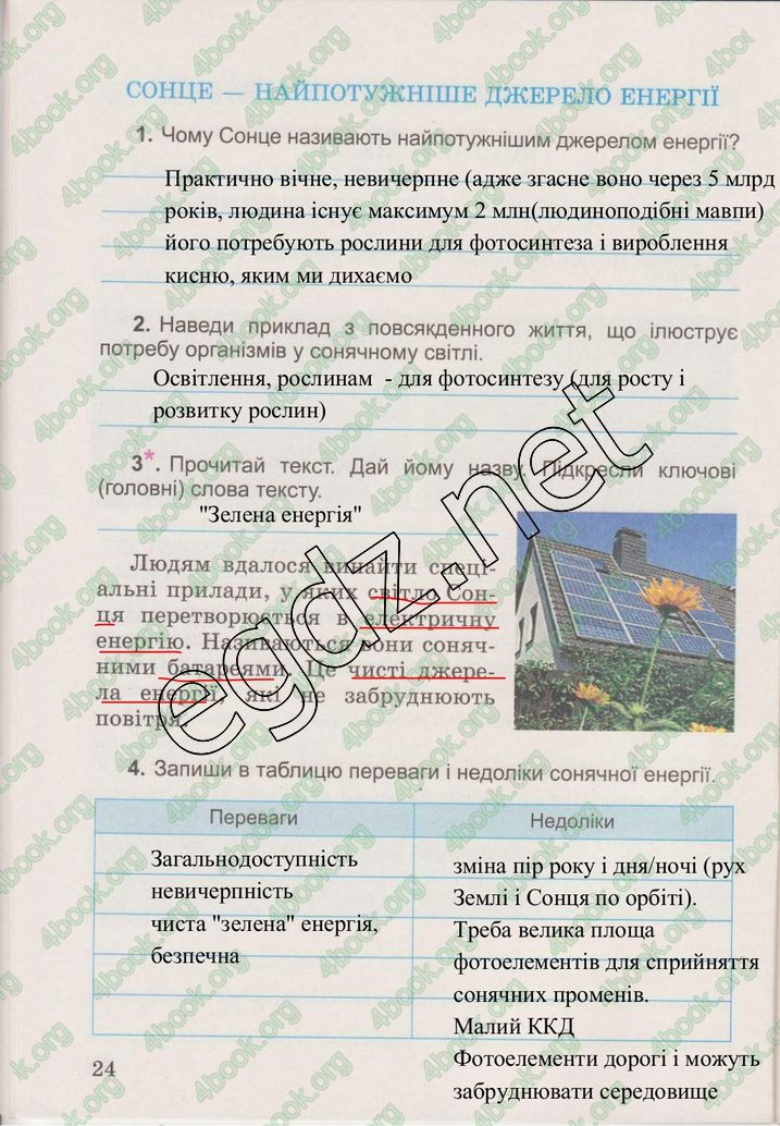 Сторінка 24 природознавство 3 клас Гільберг 2015