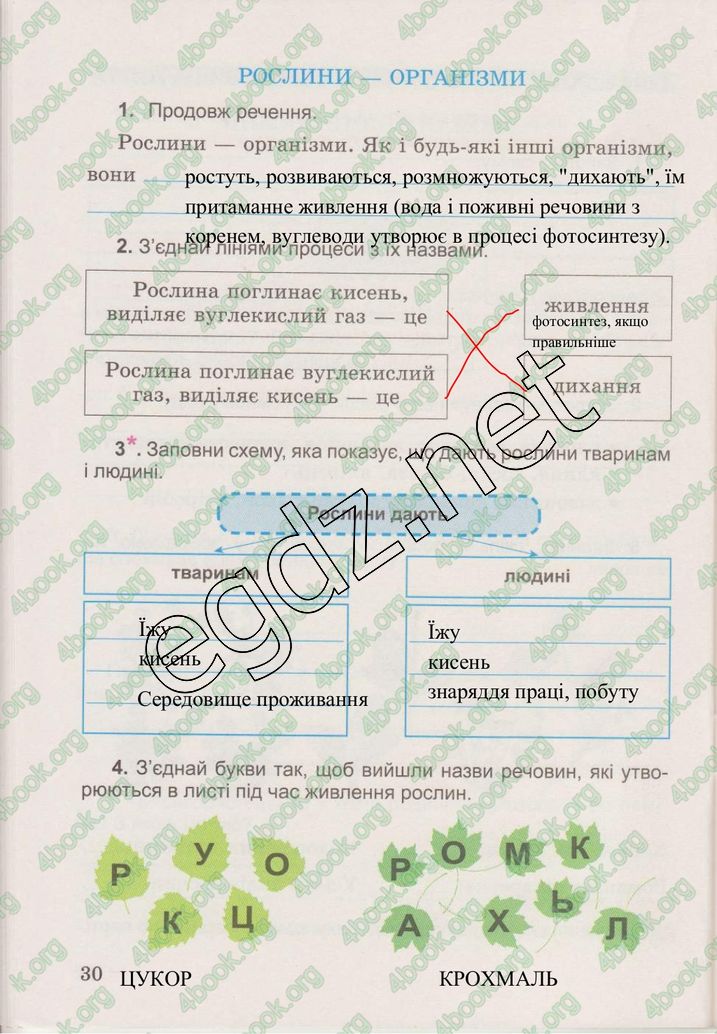 Сторінка 30 природознавство 3 клас Гільберг 2015