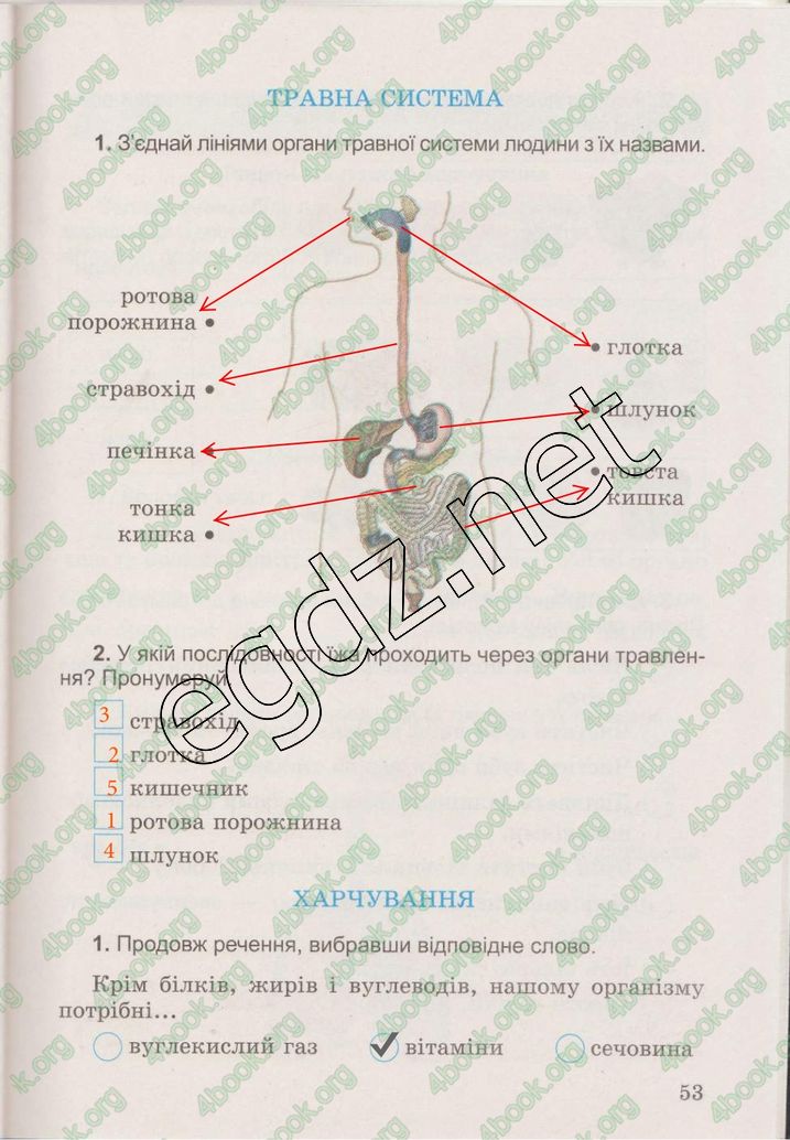 Сторінка 53 природознавство 3 клас Гільберг 2015