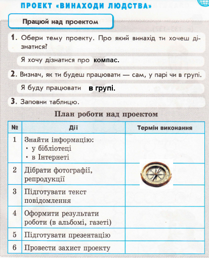 Сторінка 61 я у світі 3 клас Тагліна 2015