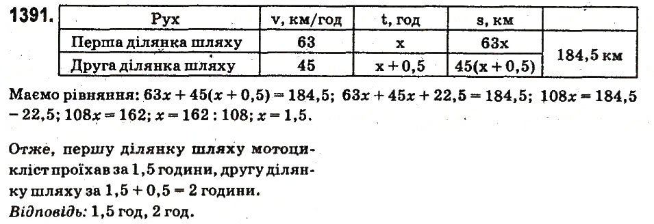 Вправа 1391 математика 6 клас Істер 2014