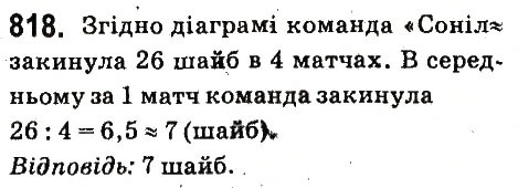 Вправа 818 математика 6 клас Істер 2014
