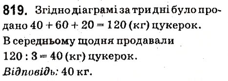 Вправа 819 математика 6 клас Істер 2014
