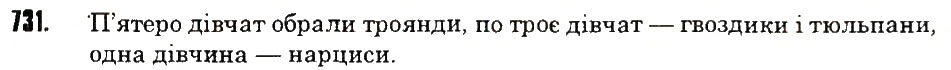 Вправа 731 математика 6 клас Тарасенкова 2014