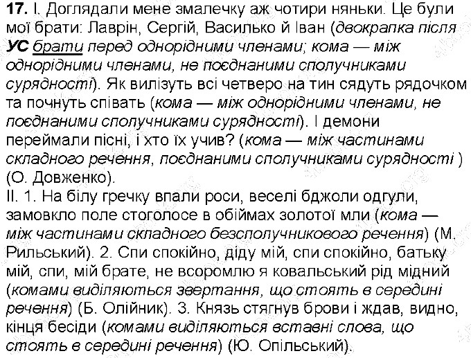 Вправа 17 українська мова 6 клас Ворон 2014