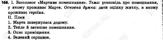 Вправа 166 українська мова 6 клас Ворон 2014