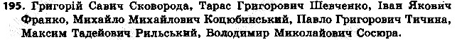 Вправа 195 українська мова 6 клас Ворон 2014