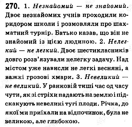 Вправа 270 українська мова 6 клас Ворон 2014