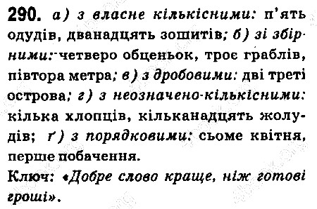 Вправа 290 українська мова 6 клас Ворон 2014