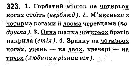 Вправа 323 українська мова 6 клас Ворон 2014