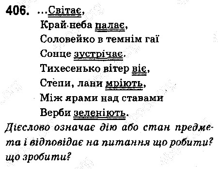 Вправа 406 українська мова 6 клас Ворон 2014